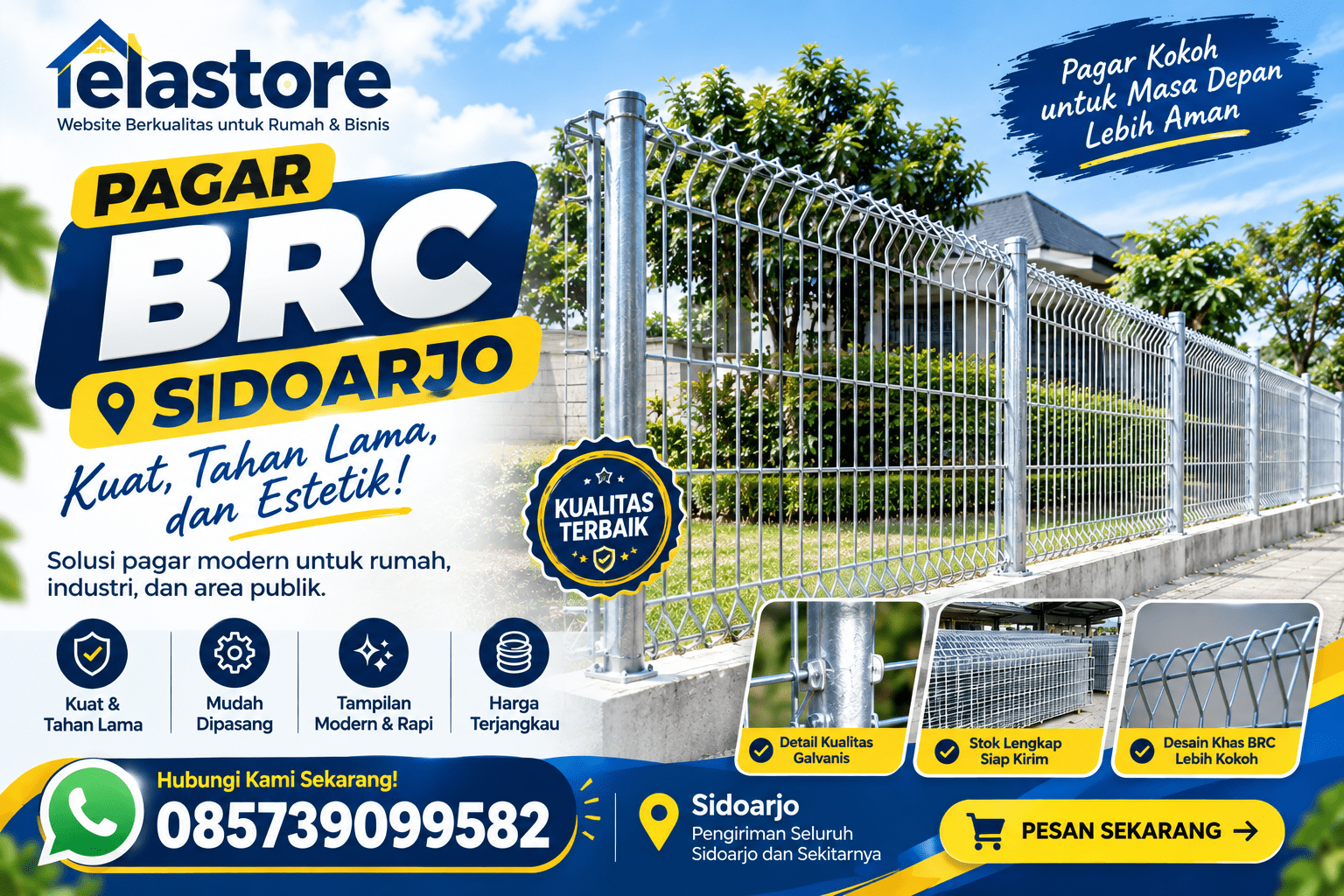 Jual Beli Pagar BRC Sidoarjo - Elastore.id